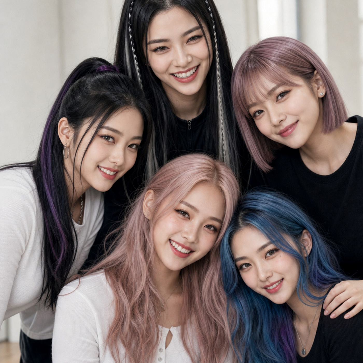 SPECTRAの5人が笑っている現在地の集合写真